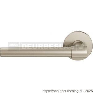 GPF Bouwbeslag Anastasius GPF3051.A4-05 L Hipi Deux deurkruk gatdeel 139 mm op rond rozet 50x6 mm linkswijzend Champagne blend - R21010145 - afbeelding 1
