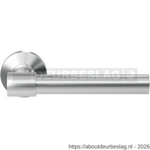 GPF Bouwbeslag RVS GPF3052.09-00 Hipi Deux+ deurkruk op rond rozet RVS 50x8 mm RVS geborsteld - R21009275 - afbeelding 1