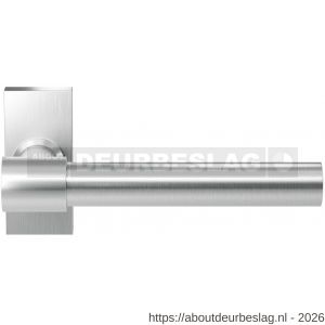 GPF Bouwbeslag RVS GPF3052.01R Hipi Deux+ deurkruk gatdeel op rechthoekig rozet 70x32x10 mm rechtswijzend RVS geborsteld - R21010148 - afbeelding 1