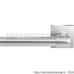 GPF Bouwbeslag RVS GPF3052.02L Hipi Deux+ deurkruk gatdeel op vierkant rozet 50x50x8 mm linkswijzend RVS geborsteld - R21010149 - afbeelding 1