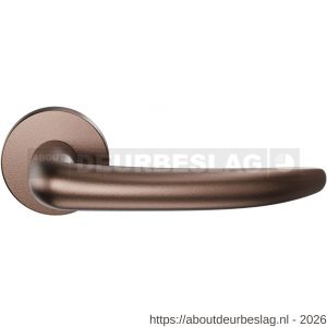 GPF Bouwbeslag Anastasius GPF3085.A2-00 Tino deurkruk op rond rozet 50xx8 mm Bronze blend - R21010668 - afbeelding 1