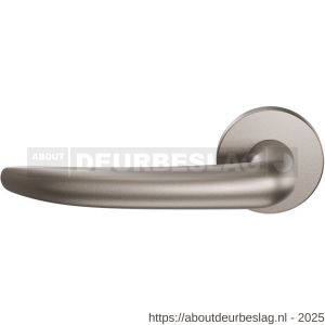 GPF Bouwbeslag Anastasius GPF3085.A3-00 L/R Tino deurkruk gatdeel op rond rozet 50x8 mm links-rechtswijzend Mocca blend - R21010160 - afbeelding 1