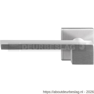 GPF Bouwbeslag RVS GPF3110.02L Rapa deurkruk gatdeel op vierkant rozet 50x50x8 mm linkswijzend RVS geborsteld - R21010167 - afbeelding 1