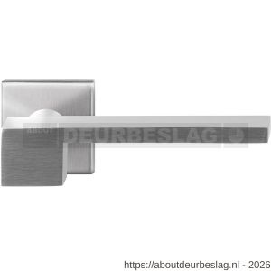 GPF Bouwbeslag RVS GPF3110.02R Rapa deurkruk gatdeel op vierkant rozet 50x50x8 mm rechtswijzend RVS geborsteld - R21010168 - afbeelding 1