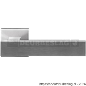 GPF Bouwbeslag RVS GPF3115.09-02 Hinu deurkruk op vierkant rozet RVS 50x50x8 mm RVS geborsteld - R21009284 - afbeelding 1