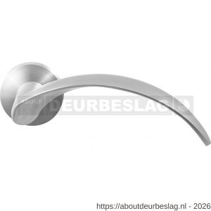 GPF Bouwbeslag RVS GPF3130.09-00 Kanga deurkruk op rond rozet RVS 50x8 mm RVS geborsteld - R21009287 - afbeelding 1