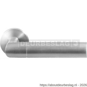 GPF Bouwbeslag RVS GPF3140.09-00 Nana deurkruk op rond rozet RVS 50x8 mm RVS geborsteld - R21009288 - afbeelding 1