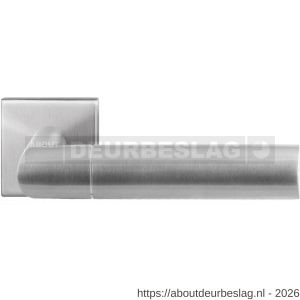 GPF Bouwbeslag RVS GPF3140.09-02 Nana deurkruk op vierkant rozet RVS 50x50x8 mm RVS geborsteld - R21009289 - afbeelding 1