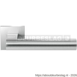 GPF Bouwbeslag RVS GPF3145.09-02 Umu deurkruk op vierkant rozet RVS 50x50x8 mm RVS geborsteld - R21009291 - afbeelding 1