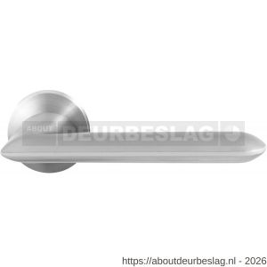 GPF Bouwbeslag RVS GPF3150.09-00 Wini deurkruk op rond rozet RVS 50x8 mm RVS geborsteld - R21009292 - afbeelding 1