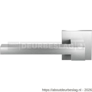 GPF Bouwbeslag RVS GPF3160.02L Raa deurkruk gatdeel op vierkant rozet 50x50x8 mm linkswijzend RVS geborsteld - R21010188 - afbeelding 1