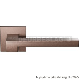 GPF Bouwbeslag Anastasius GPF3160.A2-02 R Raa deurkruk gatdeel op vierkant rozet 50x50x8 mm rechtswijzend Bronze blend - R21010193 - afbeelding 1
