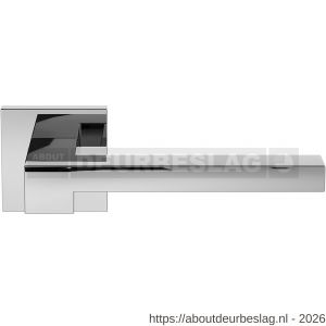 GPF Bouwbeslag RVS GPF3162.49-02 Raa deurkruk op vierkant rozet 50x50x8 mm RVS gepolijst - R21013929 - afbeelding 1