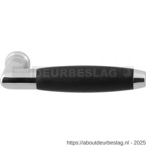 GPF Bouwbeslag RVS GPF4000 Ika deurkruk haaks met trapezium eindknop RVS gepolijst-ebben - R21002714 - afbeelding 1