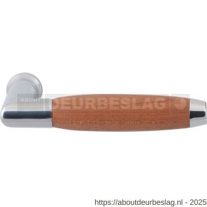 GPF Bouwbeslag RVS GPF4005 Ika deurkruk haaks met trapezium eindknop RVS gepolijst-kersen - R21002713 - afbeelding 1