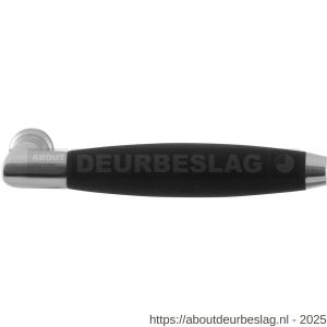 GPF Bouwbeslag RVS GPF4022 XL Ika XL deurkruk haaks met trapezium eindknop RVS gepolijst-zwart - R21005760 - afbeelding 1