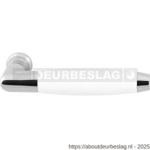 GPF Bouwbeslag RVS GPF4025 Ika deurkruk haaks met trapezium eindknop RVS gepolijst-wit - R21008242 - afbeelding 1