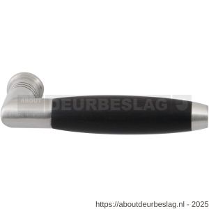 GPF Bouwbeslag RVS GPF4030 Ika deurkruk haaks met trapezium eindknop RVS geborsteld-ebben - R21002564 - afbeelding 1