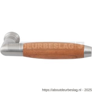 GPF Bouwbeslag RVS GPF4035 Ika deurkruk haaks met trapezium eindknop RVS geborsteld-kersen - R21002565 - afbeelding 1