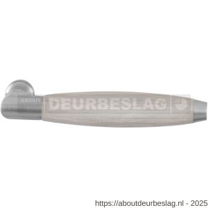 GPF Bouwbeslag RVS GPF4043 XL Ika XL deurkruk haaks met trapezium eindknop RVS geborsteld-eiken whitewash - R21002790 - afbeelding 1
