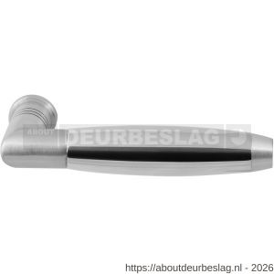 GPF Bouwbeslag RVS GPF4048 Ika deurkruk haaks met trapezium eindknop RVS geborsteld-RVS gepolijst - R21005762 - afbeelding 1