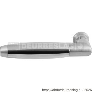 GPF Bouwbeslag RVS GPF4048L/R Ika deurkruk gatdeel haaks met trapezium eindknop links-rechtswijzend RVS geborsteld-RVS gepolijst - R21005763 - afbeelding 1