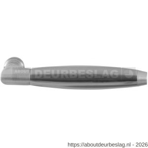 GPF Bouwbeslag RVS GPF4049L/R XL Ika XL deurkruk gatdeel haaks met trapezium eindknop links-rechtswijzend RVS geborsteld-RVS gepolijst - R21005765 - afbeelding 1