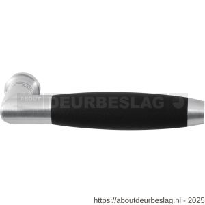 GPF Bouwbeslag RVS GPF4051 Ika deurkruk haaks met trapezium eindknop RVS geborsteld-zwart - R21005766 - afbeelding 1
