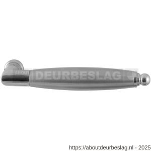 GPF Bouwbeslag RVS GPF4116 XL Ika XL Duo deurkruk haaks met ronde eindknop RVS gepolijst-RVS geborsteld - R21002574 - afbeelding 1