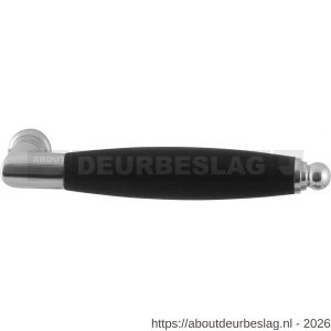 GPF Bouwbeslag RVS GPF4122 XL Ika XL deurkruk haaks met ronde eindknop RVS gepolijst-zwart - R21005776 - afbeelding 1