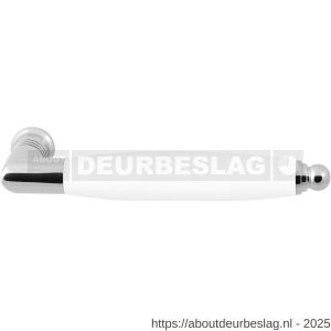 GPF Bouwbeslag RVS GPF4126 XL Ika XL deurkruk haaks met ronde eindknop RVS gepolijst-wit - R21008246 - afbeelding 1