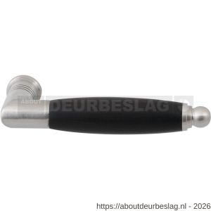 GPF Bouwbeslag RVS GPF4130L/R Ika deurkruk gatdeel haaks met ronde eindknop links-rechtswijzend RVS geborsteld-ebben - R21002778 - afbeelding 1