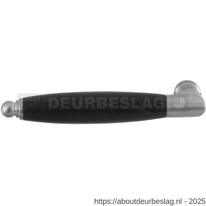GPF Bouwbeslag RVS GPF4131L/R XL Ika XL deurkruk gatdeel haaks met ronde eindknop links-rechtswijzend RVS geborsteld-ebben - R21002849 - afbeelding 1