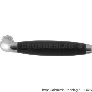 GPF Bouwbeslag RVS GPF4201 XL Ika XL deurkruk gebogen met trapezium eindknop RVS gepolijst-ebben - R21002799 - afbeelding 1