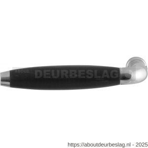 GPF Bouwbeslag RVS GPF4201L/R XL Ika XL deurkruk gatdeel gebogen met trapezium eindknop links-rechtswijzend RVS gepolijst-ebben - R21002845 - afbeelding 1