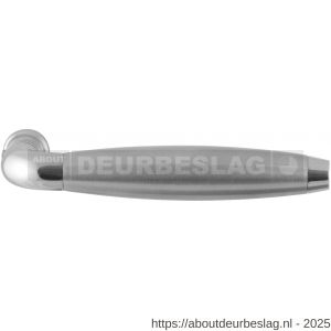 GPF Bouwbeslag RVS GPF4216 XL Ika XL Duo deurkruk gebogen met trapezium eindknop RVS gepolijst-RVS geborsteld - R21002578 - afbeelding 1