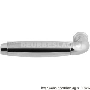 GPF Bouwbeslag RVS GPF4218L/R Ika deurkruk gatdeel gebogen met trapezium eindknop links-rechtswijzend RVS gepolijst - R21005787 - afbeelding 1