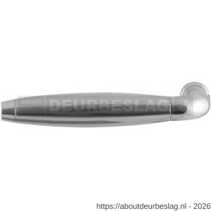 GPF Bouwbeslag RVS GPF4219L/R XL Ika XL deurkruk gatdeel gebogen met trapezium eindknop links-rechtswijzend RVS gepolijst - R21005789 - afbeelding 1