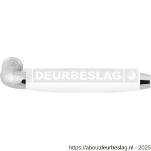 GPF Bouwbeslag RVS GPF4226 XL Ika XL deurkruk gebogen met trapezium eindknop RVS gepolijst-wit - R21008250 - afbeelding 1