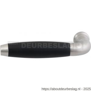GPF Bouwbeslag RVS GPF4230L/R Ika deurkruk gatdeel gebogen met trapezium eindknop links-rechtswijzend RVS geborsteld-ebben - R21002760 - afbeelding 1