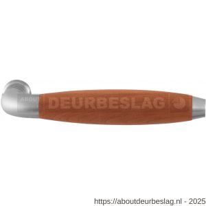 GPF Bouwbeslag RVS GPF4236 XL Ika XL deurkruk gebogen met trapezium eindknop RVS geborsteld-kersen - R21002815 - afbeelding 1