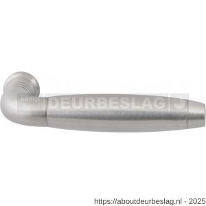 GPF Bouwbeslag RVS GPF4245 Ika deurkruk gebogen met trapezium eindknop RVS geborsteld - R21002727 - afbeelding 1