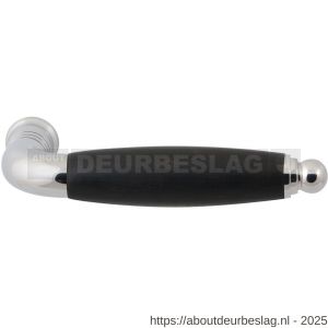 GPF Bouwbeslag RVS GPF4300 Ika deurkruk gebogen met ronde eindknop RVS gepolijst-ebben - R21002726 - afbeelding 1