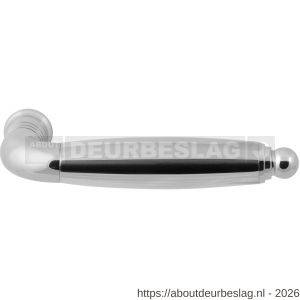 GPF Bouwbeslag RVS GPF4318 Ika deurkruk gebogen met ronde eindknop RVS gepolijst - R21005802 - afbeelding 1