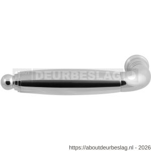 GPF Bouwbeslag RVS GPF4318L/R Ika deurkruk gatdeel gebogen met ronde eindknop links-rechtswijzend RVS gepolijst - R21005803 - afbeelding 1