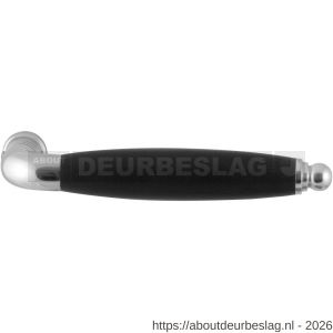 GPF Bouwbeslag RVS GPF4322 XL Ika XL deurkruk gebogen met ronde eindknop RVS gepolijst-zwart - R21005808 - afbeelding 1