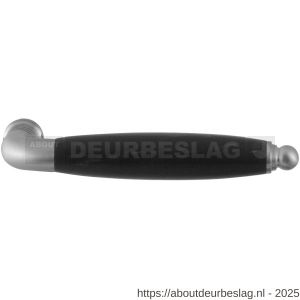 GPF Bouwbeslag RVS GPF4331 XL Ika XL deurkruk gebogen met ronde eindknop RVS geborsteld-ebben - R21002808 - afbeelding 1