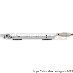 GPF Bouwbeslag RVS GPF4637.49 Ika raamuitzetter met trapezium eindknop 310 mm RVS gepolijst-eiken whitewash - R21005134 - afbeelding 1