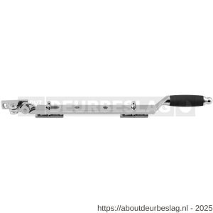 GPF Bouwbeslag RVS GPF4649.49 Ika raamuitzetter met ronde eindknop 320 mm RVS gepolijst-zwart - R21006665 - afbeelding 1
