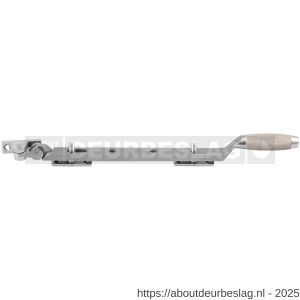 GPF Bouwbeslag RVS GPF4677.09 Ika raamuitzetter met trapezium eindknop 310 mm RVS geborsteld-eiken whitewash - R21005144 - afbeelding 1